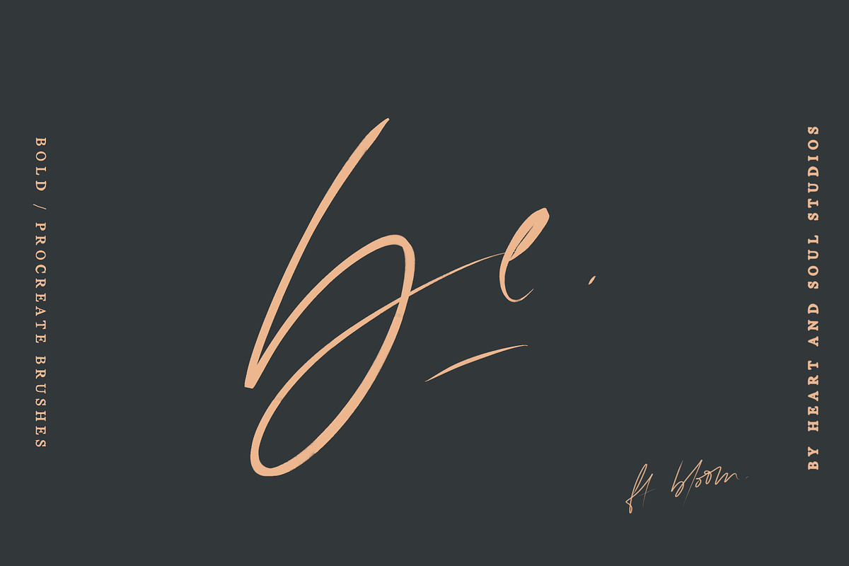 Bold | Procreate Brushes, a Brush Add-On by Heart + Soul Studios (Photo 8 of 11)