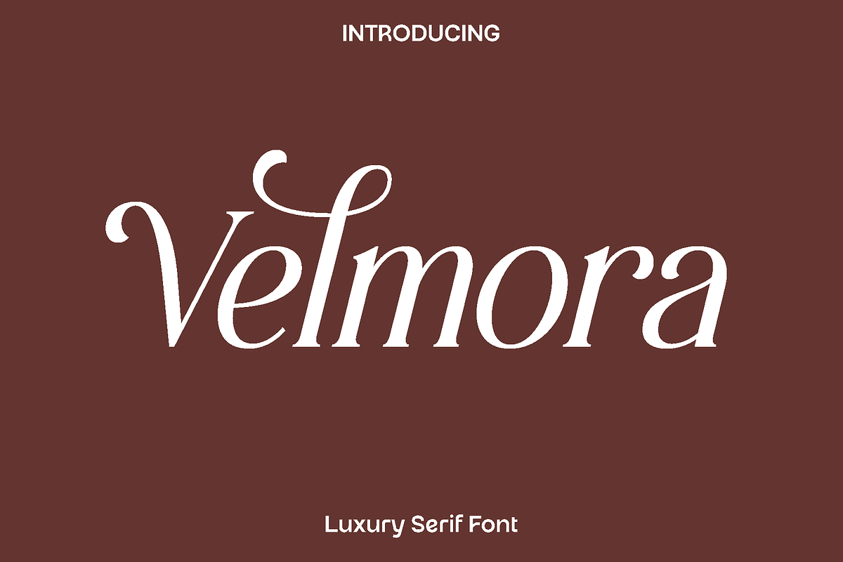 Velmora - Luxury Serif Font, a Serif Font by Luna Shop (Photo 1 of 9)