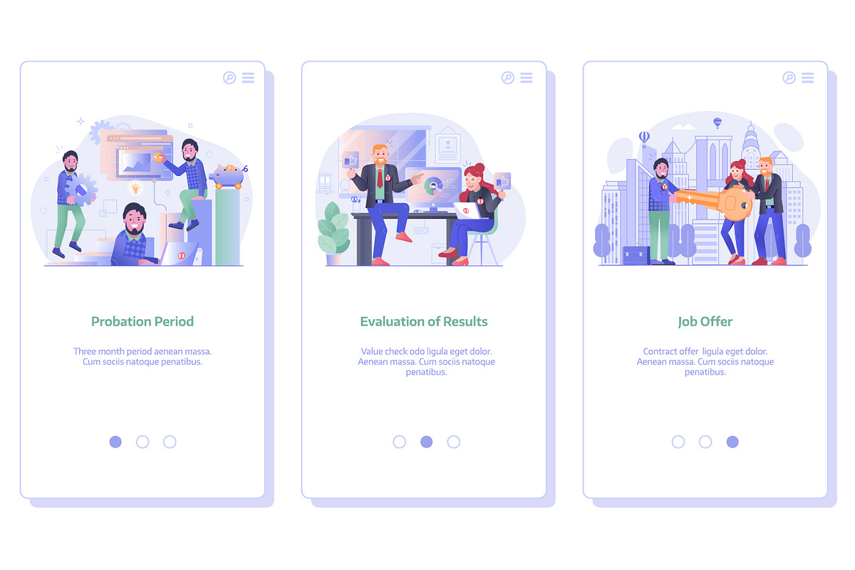 Job Search and Apply Illustrations, a Work Illustration by Alex Krugli (Photo 5 of 6)