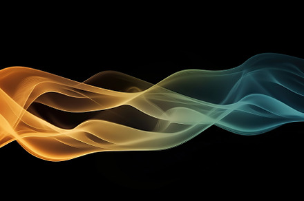 Long colorful neon swirl and waves, a Background Photo by AlyaAnd