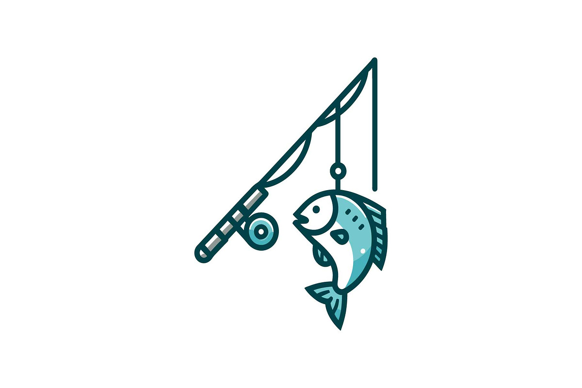 Minimal Fishing Rod Icon Vector Set, an Object Graphic by yasushie (Photo 13 of 16)