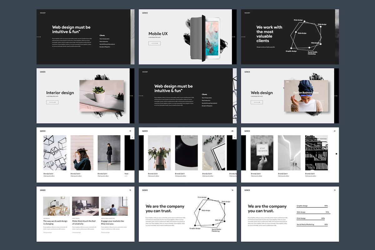 BANOE - Modern Keynote Template, a Presentation Template by Slidehack (Photo 2 of 4)