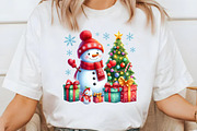 Christmas Snowman Clipart, an Illustration by Libby Wishes (Thumbnail 3 of 6)
