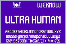 Ultra Human font