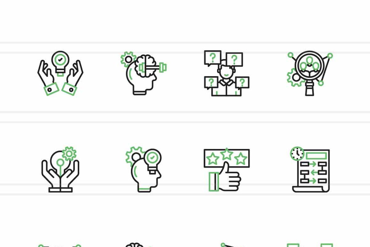 Critical Thinking & Problem Solving, an Outline Icon by IconBunny (Photo 2 of 2)