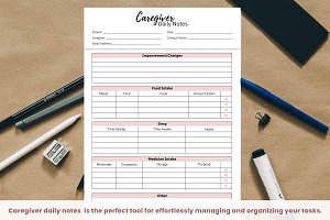 Printable Caregiver Forms PDF