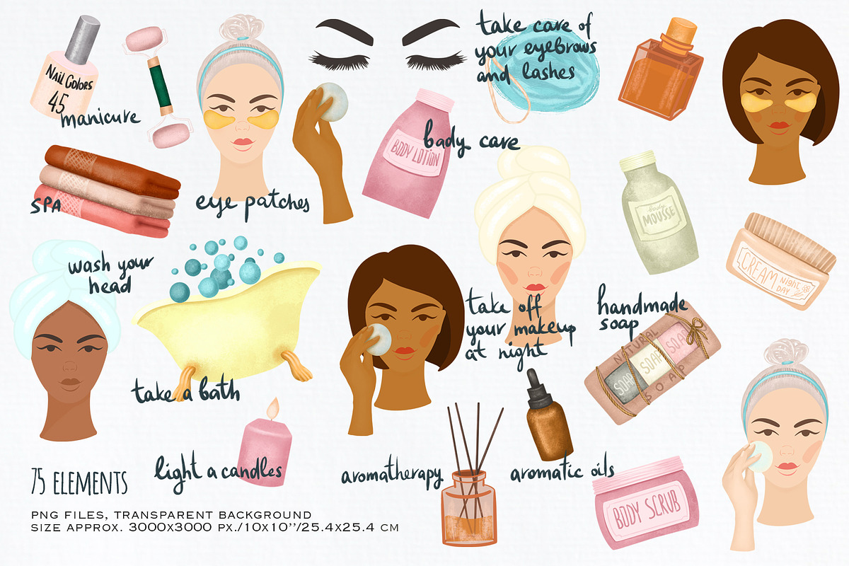 Self care, hobby, home & good mood, a Decorative Illustration by Skliarova (Photo 8 of 14)