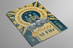 Hand Drawn Mosque Eid Al-Fitr Flyer, a Flyer Template by ashenterprise