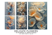 Delicate Flowers, a Decorative Illustration by Digital Art Creations (Thumbnail 3 of 5)