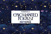 10 Enchanted Forest Patterns, a Pattern Graphic by Motifs (Thumbnail 7 of 11)