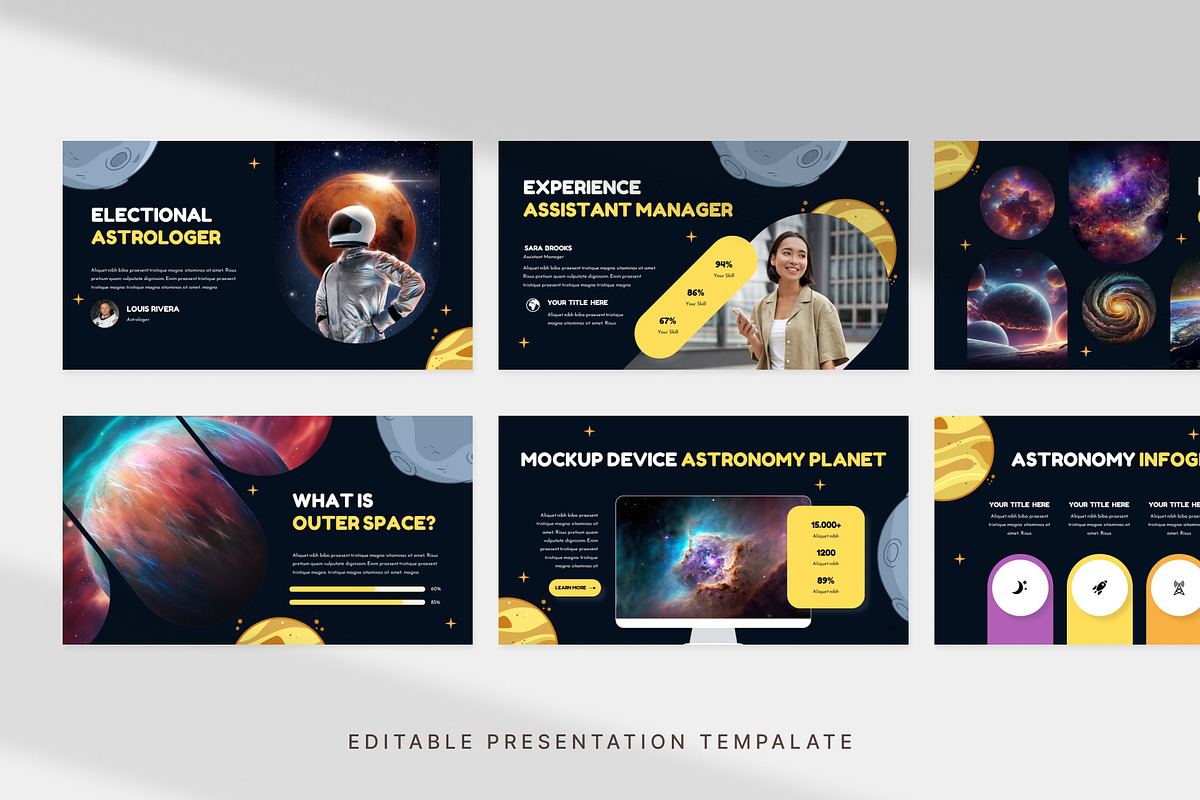Astronomy Presentation Template, a Presentation Template by Digitcase x Wealthwells (Photo 2 of 4)