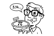 Pi Day Math Quote Bundle, an Education Illustration by Designer_Momina (Thumbnail 14 of 16)