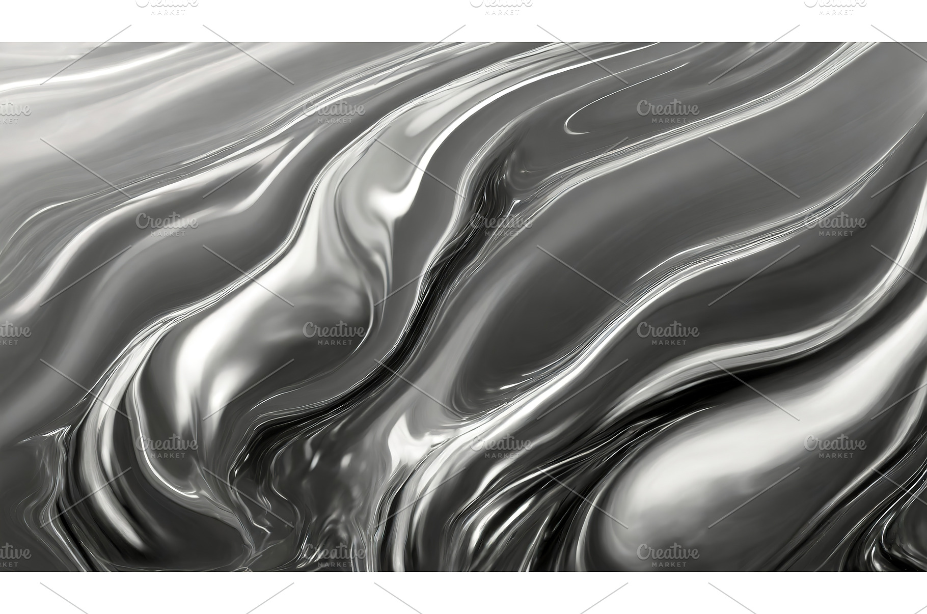 A smooth, wavy metallic texture in, an Abstract Photo by Igor Tichonow