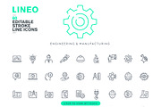 LINEO - 60 ENGINEERING ICONS, an Outline Icon by sharpnose (Thumbnail 2 of 6)