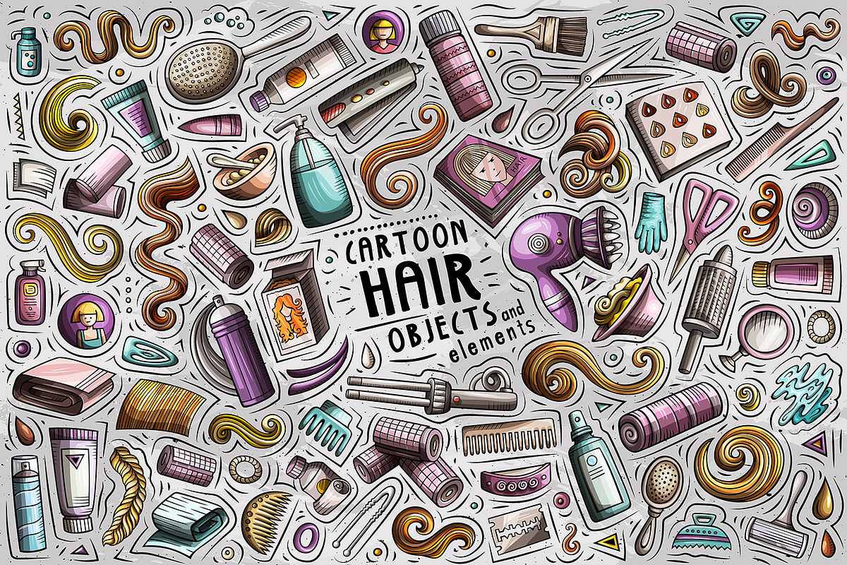 -80% Cartoon Doodle Clipart Bundle 1, a Decorative Illustration by BALABOLKA (Photo 9 of 18)