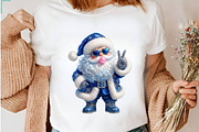 Christmas Glitter Santa PNG Bundle, a Seasonal Illustration by CreationArt (Thumbnail 6 of 7)