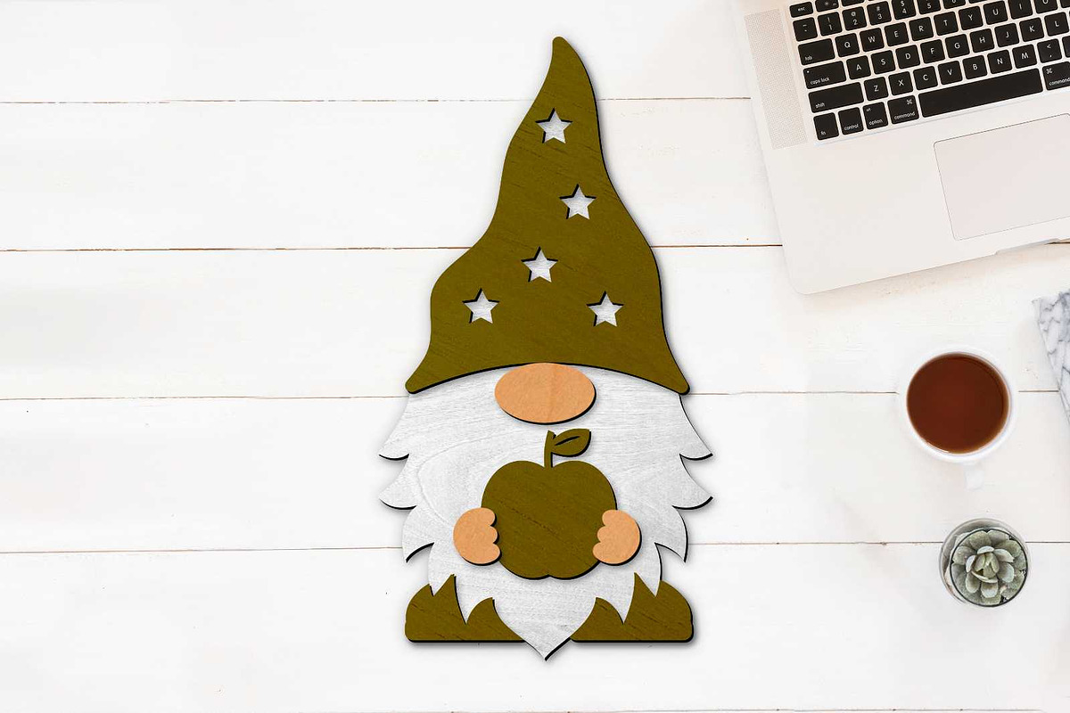SET of School Gnomes, Decor Files, a Design Template by LaserCutano (Photo 6 of 7)