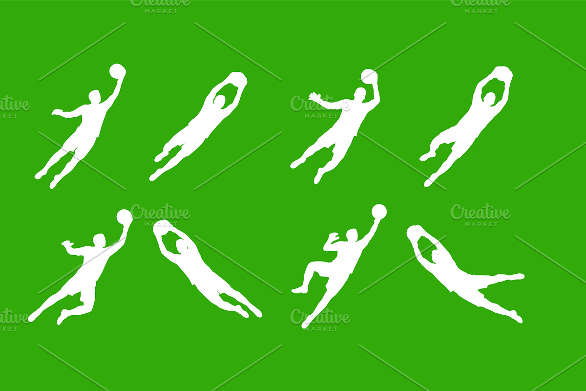 Soccer Goalkeeper Silhouette Vector, an Object Graphic by Artonix (Photo 2 of 3)
