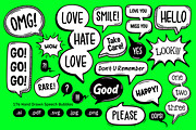 Hand Drawn Speech Bubbles – Doodles, an Object Graphic by crafty (Thumbnail 6 of 10)
