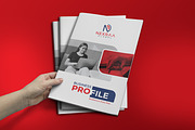Red Corporate Business Profile, a Brochure Template by VectStock (Thumbnail 5 of 6)