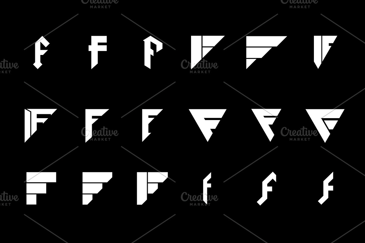 18 F Letter Logos - Vector & Mock-Up, a Branding & Logo Template by Multiple (Photo 3 of 5)