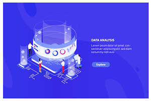 Data analysis concept banner, a Technology Illustration by Good Studio