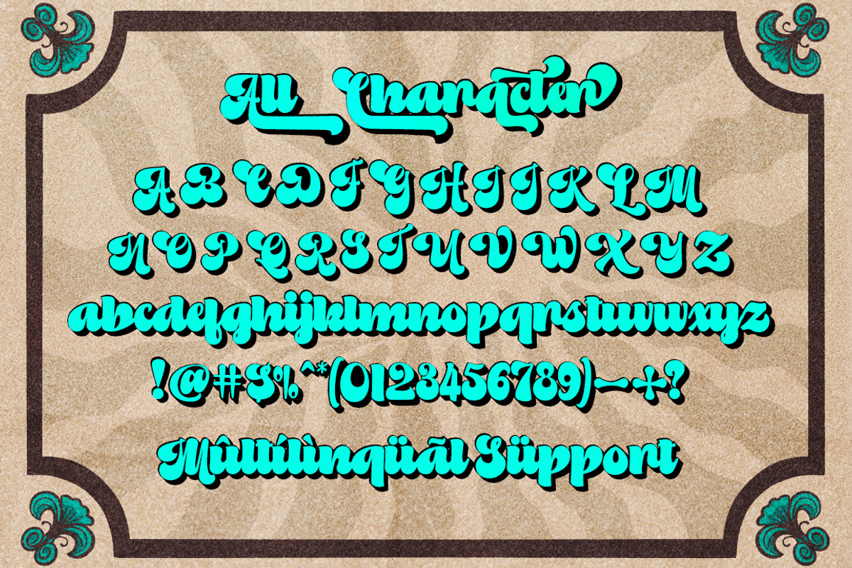 Vintage Retro Font - Radhen, a Script Font by Letter Fresh (Photo 7 of 9)