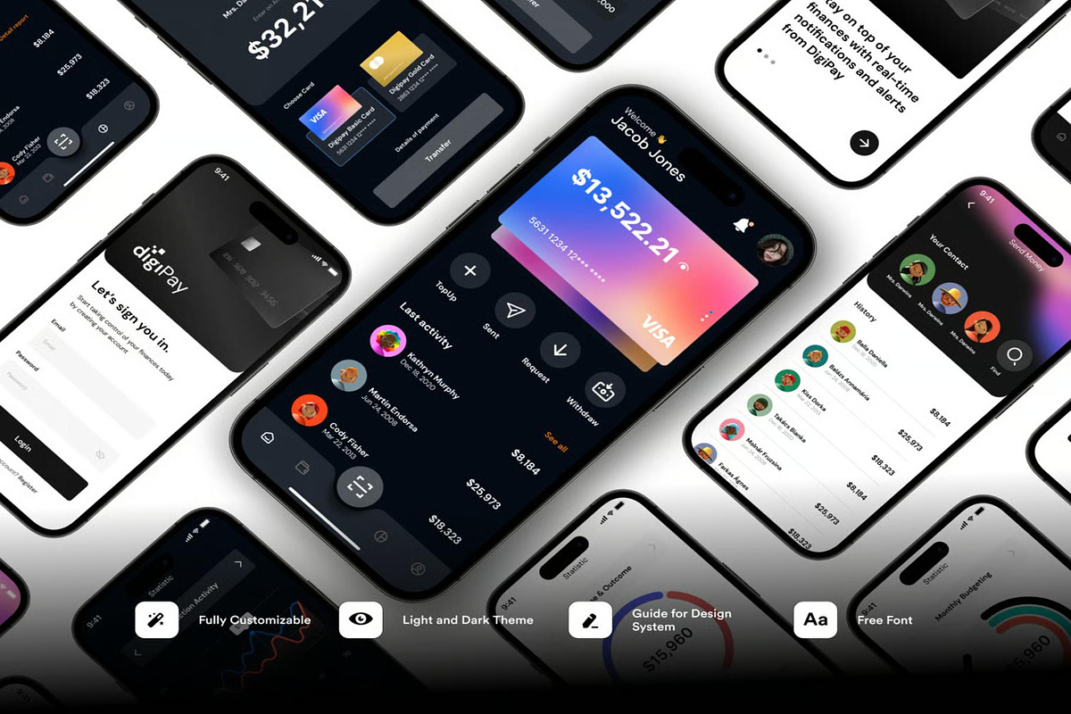digiPay Financial Technology App UI, an UI Kit Template by Lumina_ui_ux202 (Photo 2 of 5)