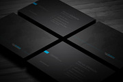 Black Blue Business Card, a Business Card Template by Genereux Art (Thumbnail 5 of 5)