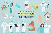 Covid19 design collection1#, a Healthcare Illustration by Piixypeach (Thumbnail 7 of 7)