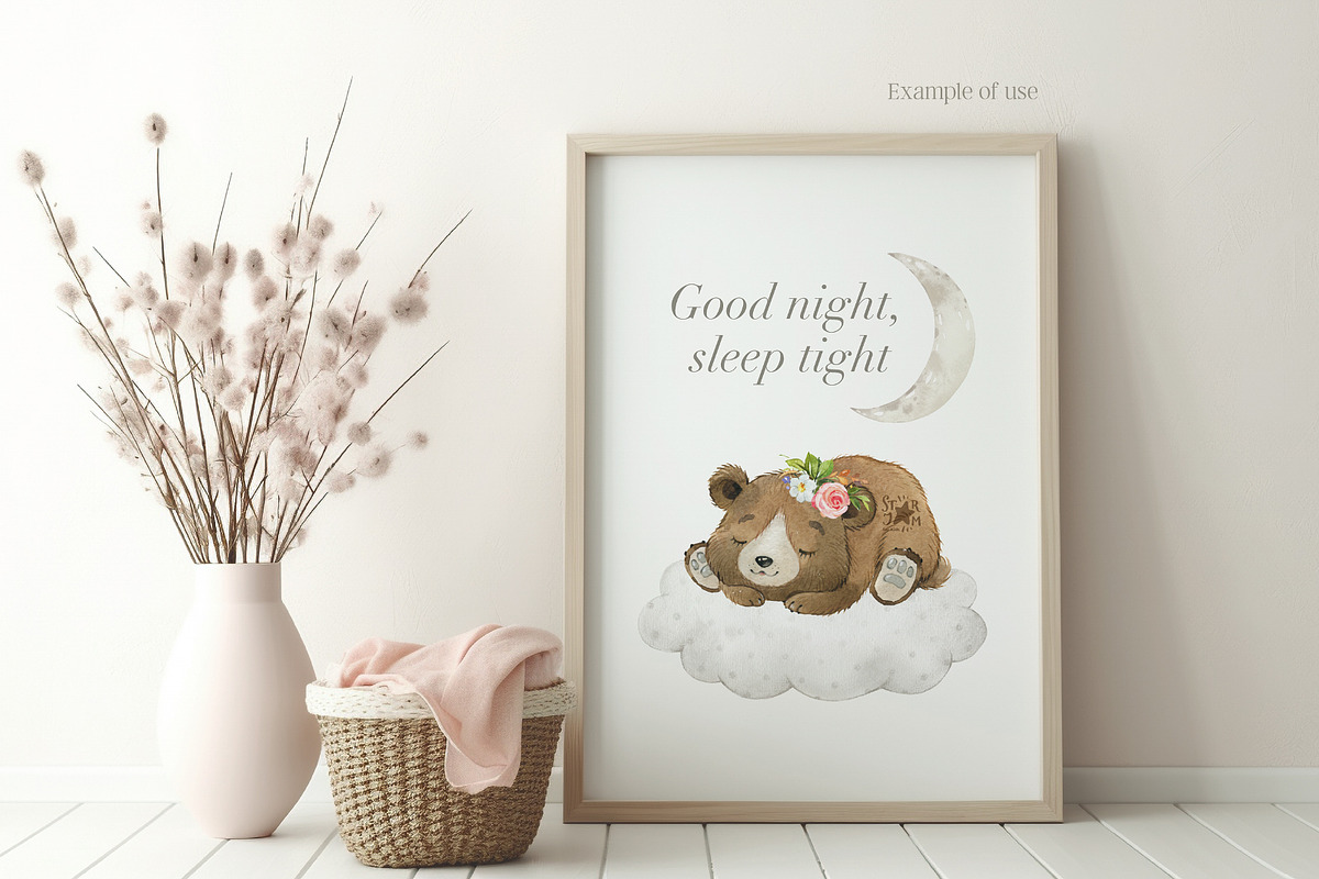 Sleeping Animals Collection, an Animal Illustration by StarJam (Photo 6 of 8)
