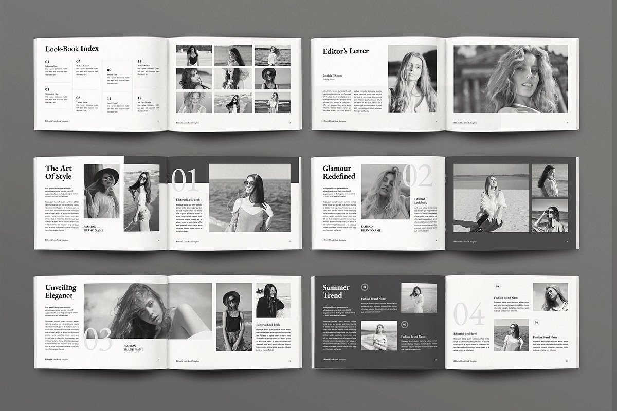Look-book Template Landscape, a Magazine Template by Seeing-art (Photo 10 of 10)