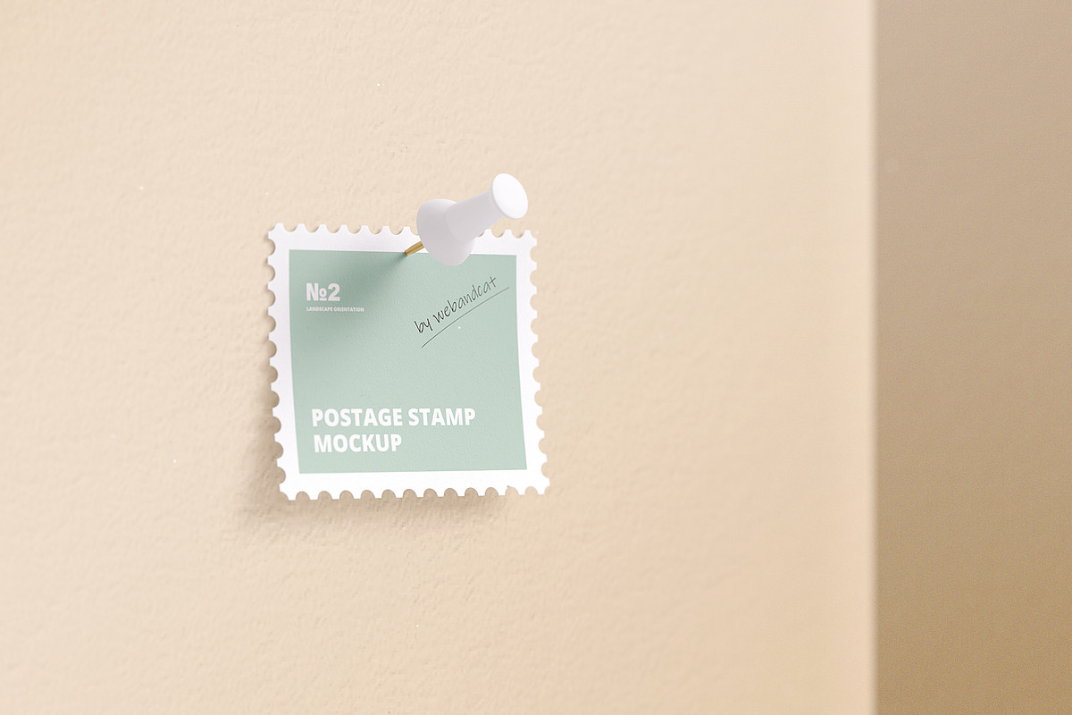 Postage Stamp Mockup 2, a Product Mockup by WebAndCat (Photo 7 of 20)