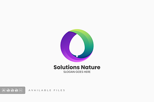 Solutions Nature Gradient Colorful, a Branding & Logo Template by ivan_artnivora