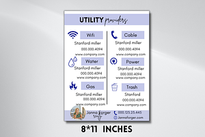 Real Estate Utility Providers List