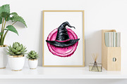 Halloween Black Pink Wax Seal, an Illustration by Canvas Craft (Thumbnail 6 of 8)