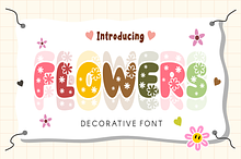 Flowers - Spring Font Type