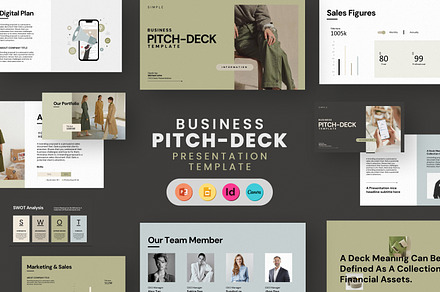 Pitch Deck Presentation Template, a Presentation Template by Studio Industry
