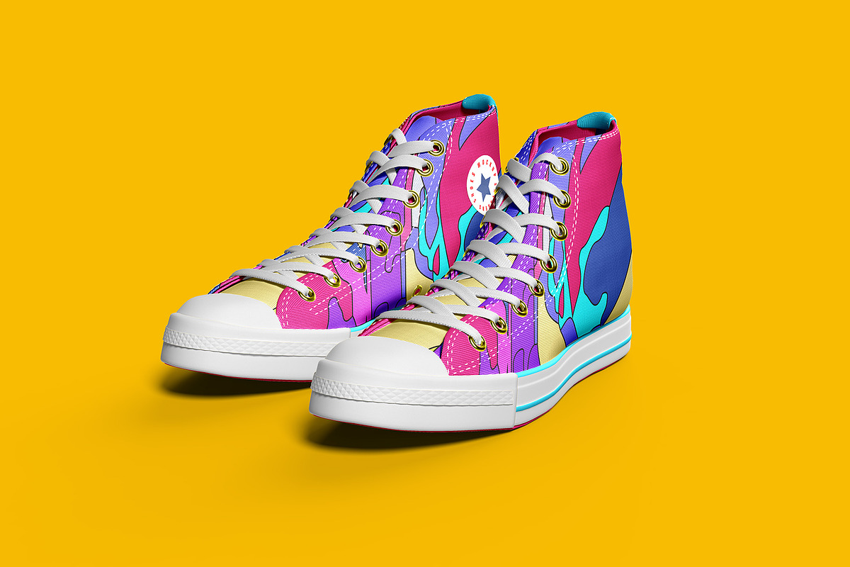 Sneakers Shoes Mockup - 9 views, a Packaging Mockup by Illusiongraphic (Photo 5 of 28)