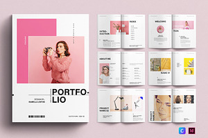 Creative Design Portfolio Template, a Brochure Template by E-Type