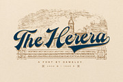 The Herera, a Script Font by Damelev (Thumbnail 1 of 10)