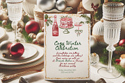 Watercolor Vintage Christmas, a Graphic by ollalya (Thumbnail 8 of 10)