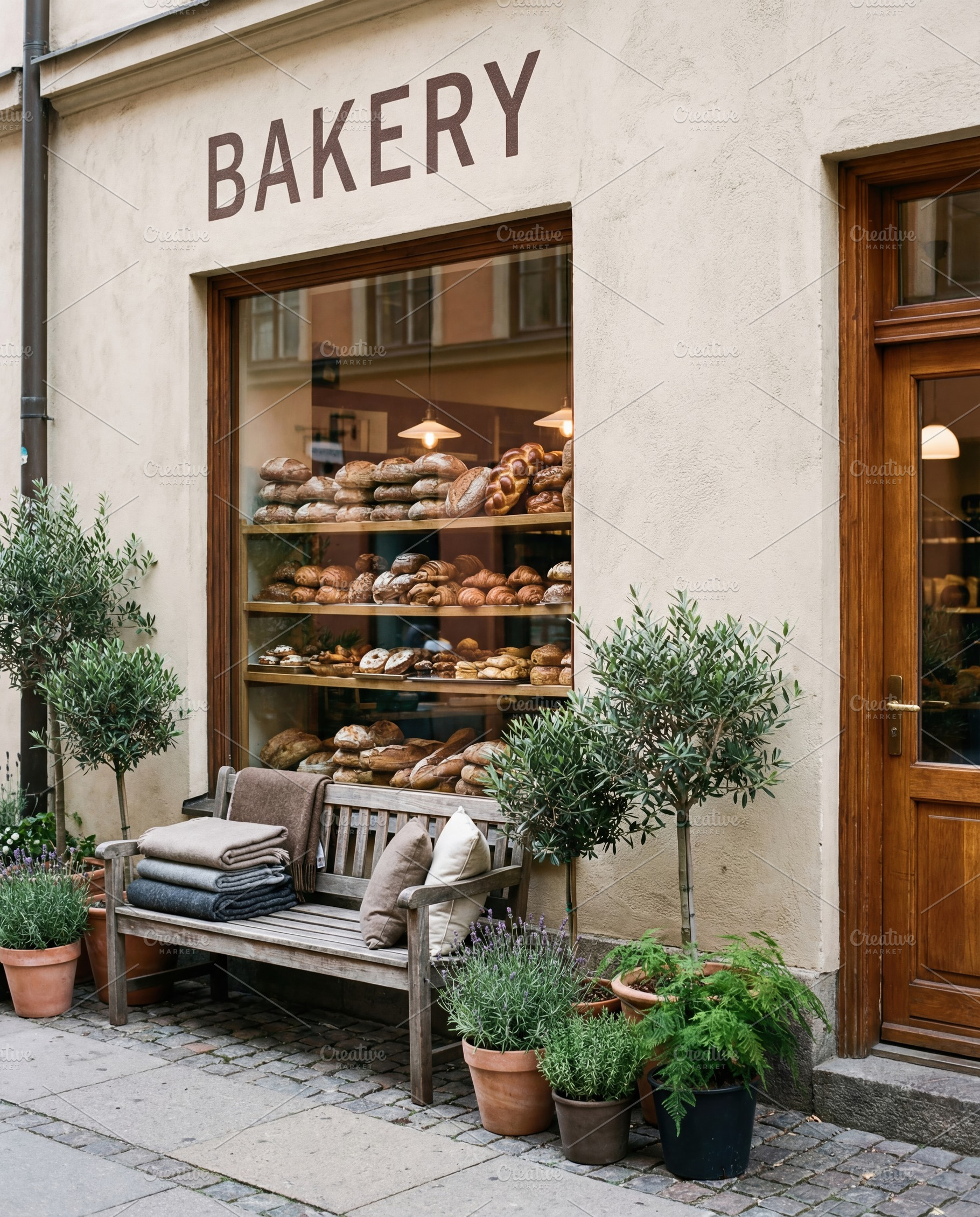 Inviting Bakery Storefront, a Business Photo by Virgo Studio