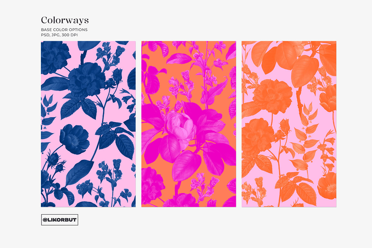 Elegant Vintage Floral Pattern, a Pattern Graphic by likorbut (Photo 9 of 12)