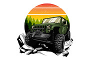 Off Road Car bundle artwork, a Transportation Illustration by grindstudio (Thumbnail 3 of 8)