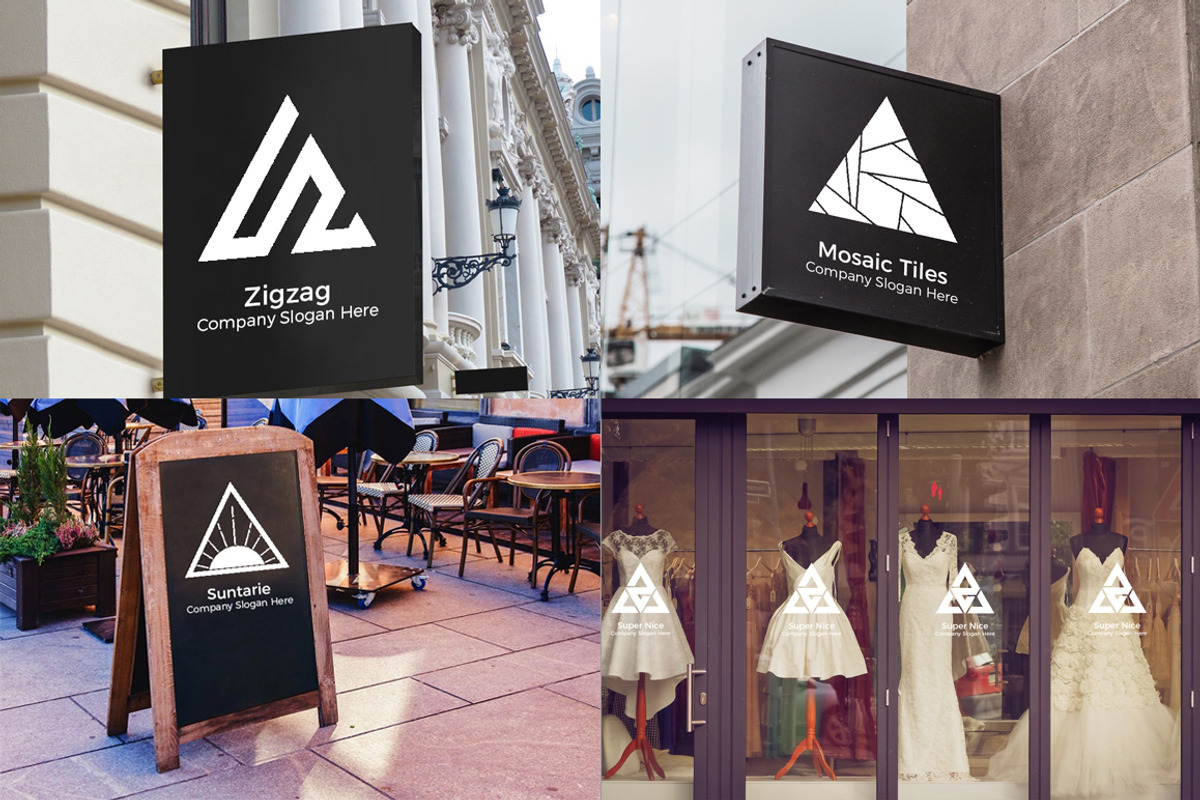 Triangle Creative Premade Logos, a Branding & Logo Template by Artha Desain