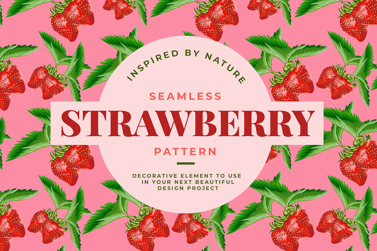 Strawberry Seamless Pattern, a Pattern Graphic by Dawnside Graphic (Photo 1 of 5)