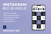 Instagram mockup big set, an Advertising Mockup by tinuwiell (Thumbnail 1 of 2)