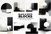 Black and White Blocks, a Background Graphic by Digital Art Creations (Thumbnail 2 of 7)
