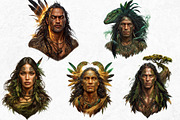 Maori Atua gods Clipart, Polynesian, a Person Illustration by ThatsDesignArt (Thumbnail 5 of 10)